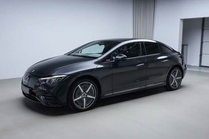 Grå Mercedes EQE350+ fra 2026