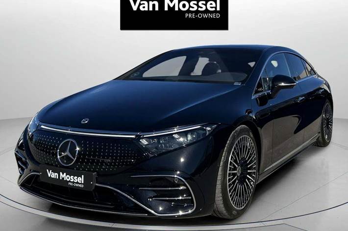 Sort Mercedes EQS580 fra 2022