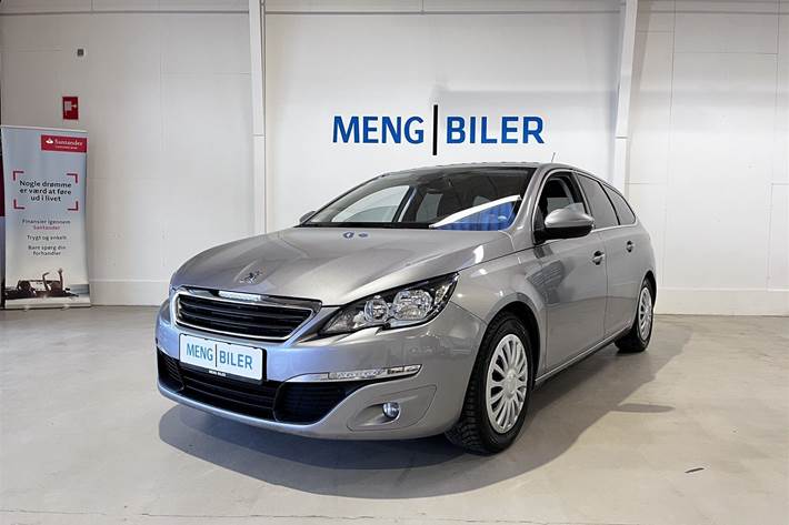 Grå Peugeot 308 fra 2014