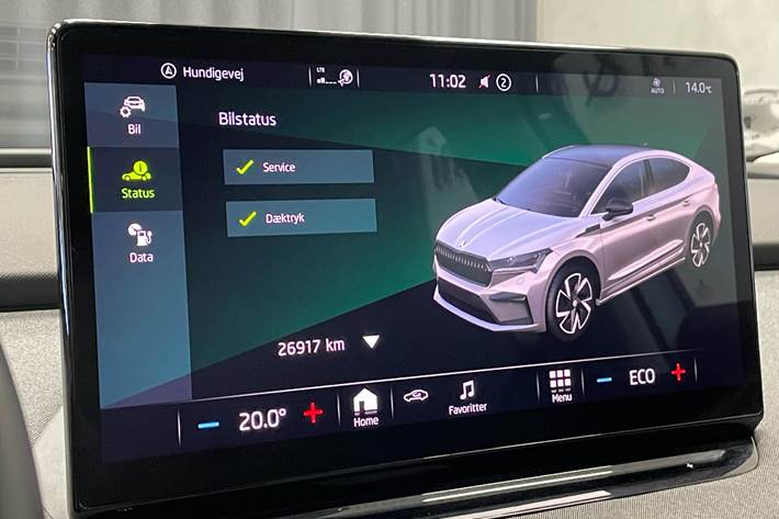 Hvid Skoda Enyaq iV fra 2022