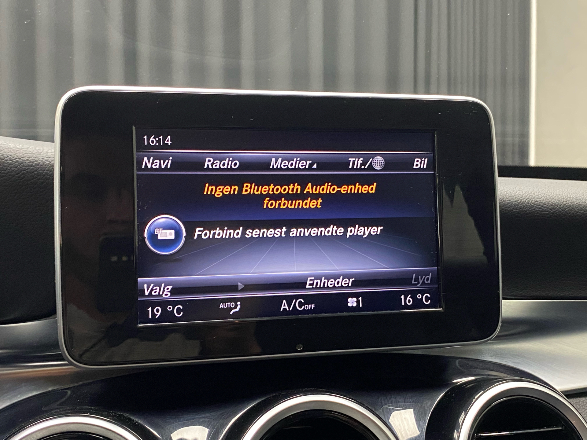 Sort Mercedes C200 d fra 2015