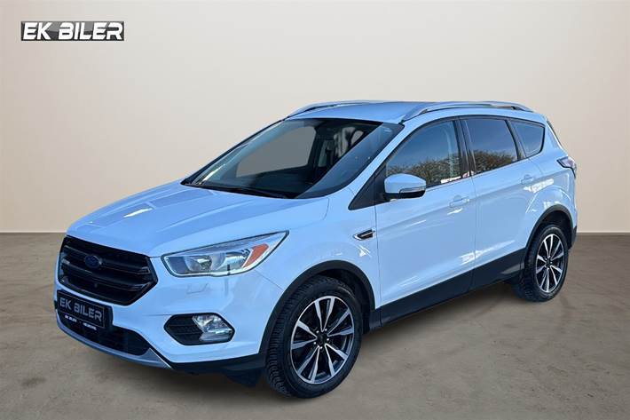 Hvid Ford Kuga fra 2017