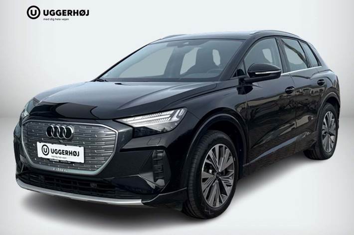 Sort Audi Q4 e-tron fra 2022 set udefra