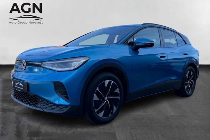 Blå VW ID.4 fra 2024 set udefra