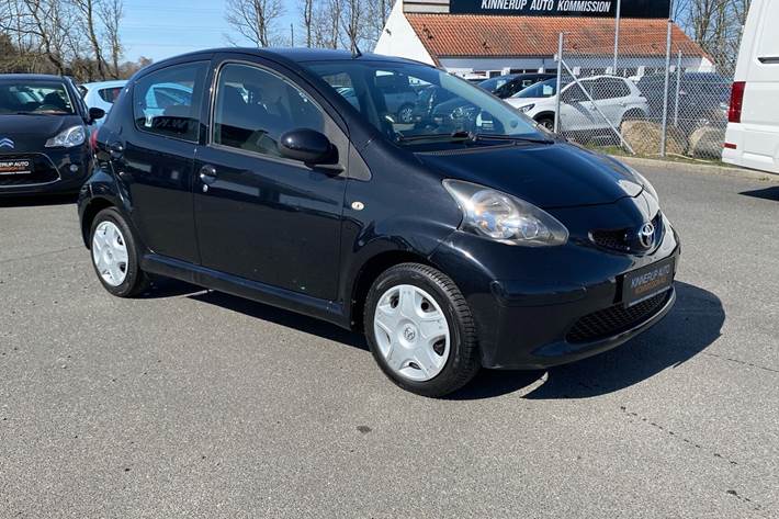 Sort Toyota Aygo fra 2008