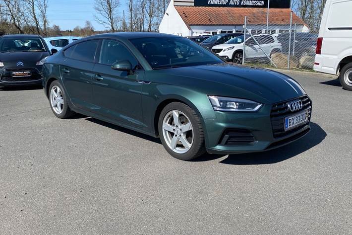 Grøn Audi A5 fra 2018