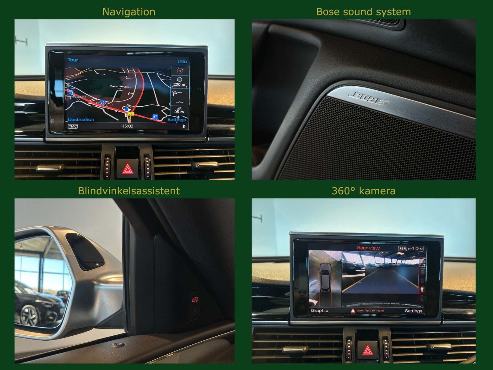 Grå Audi RS6 fra 2014