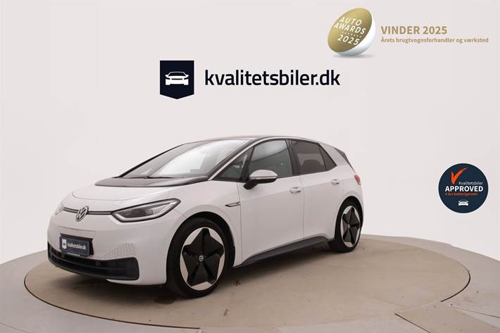 Hvid VW ID.3 fra 2020
