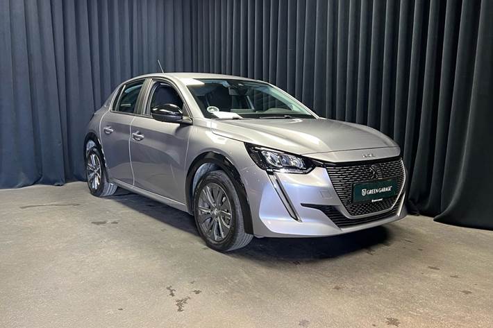 Grå Peugeot e-208 fra 2022