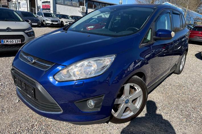 Blå Ford Grand C-Max fra 2015