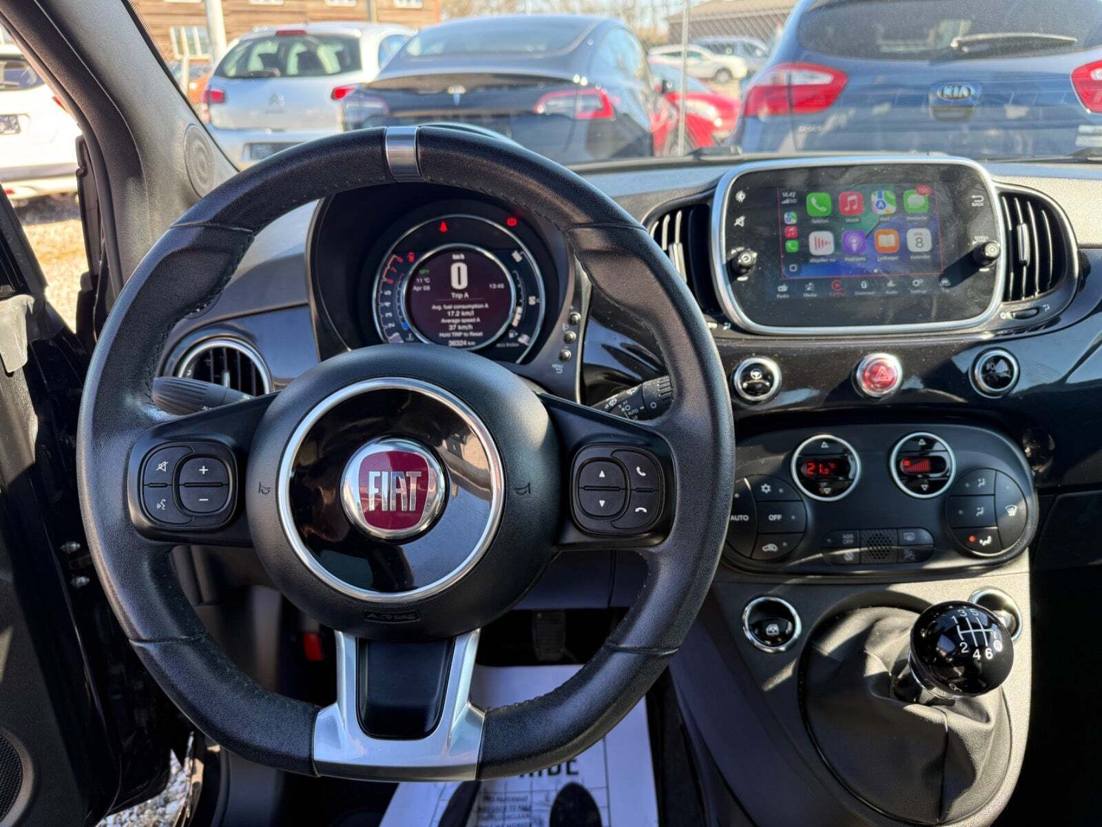 Sort Fiat 500 fra 2020