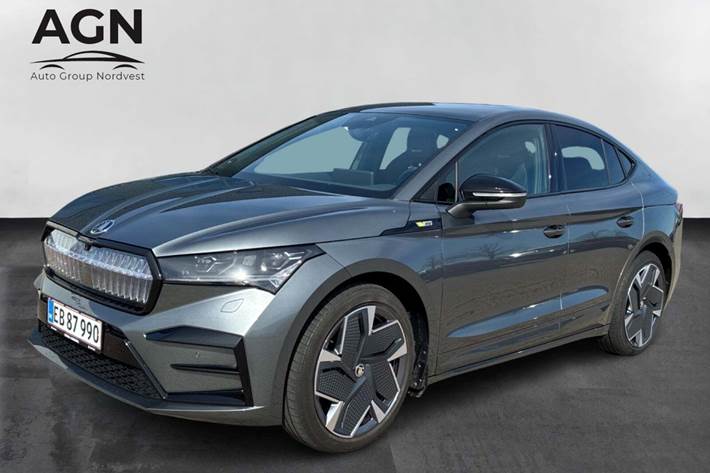 Grå Skoda Enyaq fra 2024