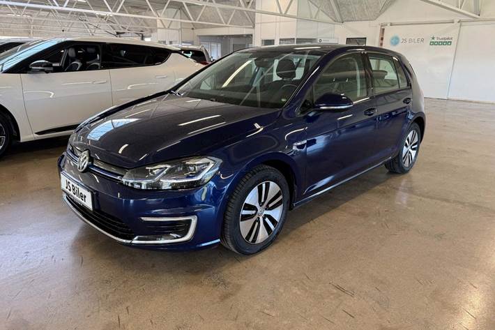 Blå VW e-Golf VII fra 2019