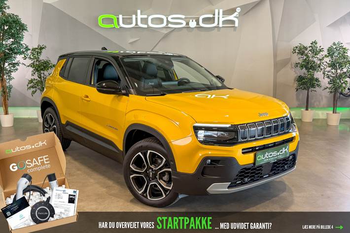 Gul Jeep Avenger fra 2023