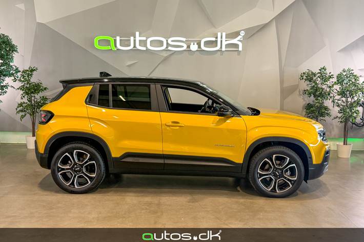 Gul Jeep Avenger fra 2023