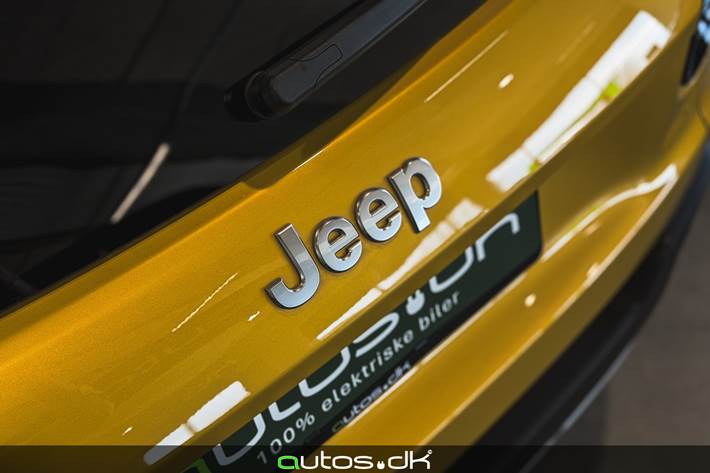 Gul Jeep Avenger fra 2023