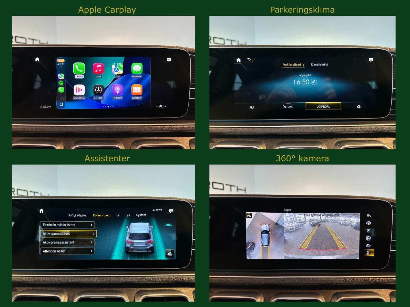 Grå Mercedes GLE350 de fra 2021