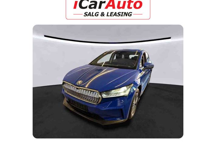 Blå Skoda Enyaq fra 2022