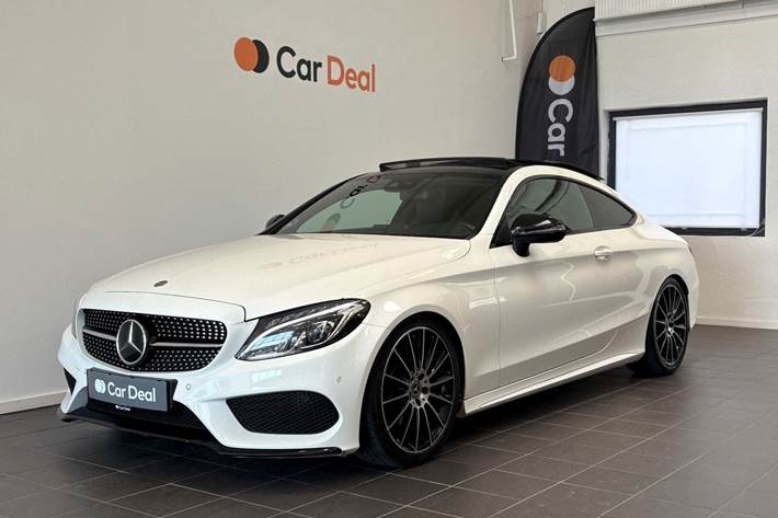 Hvid Mercedes C200 fra 2017