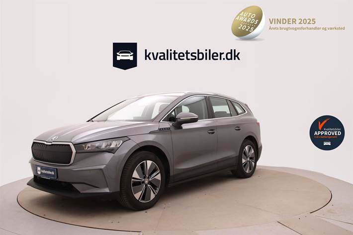 Grå Skoda Enyaq fra 2023