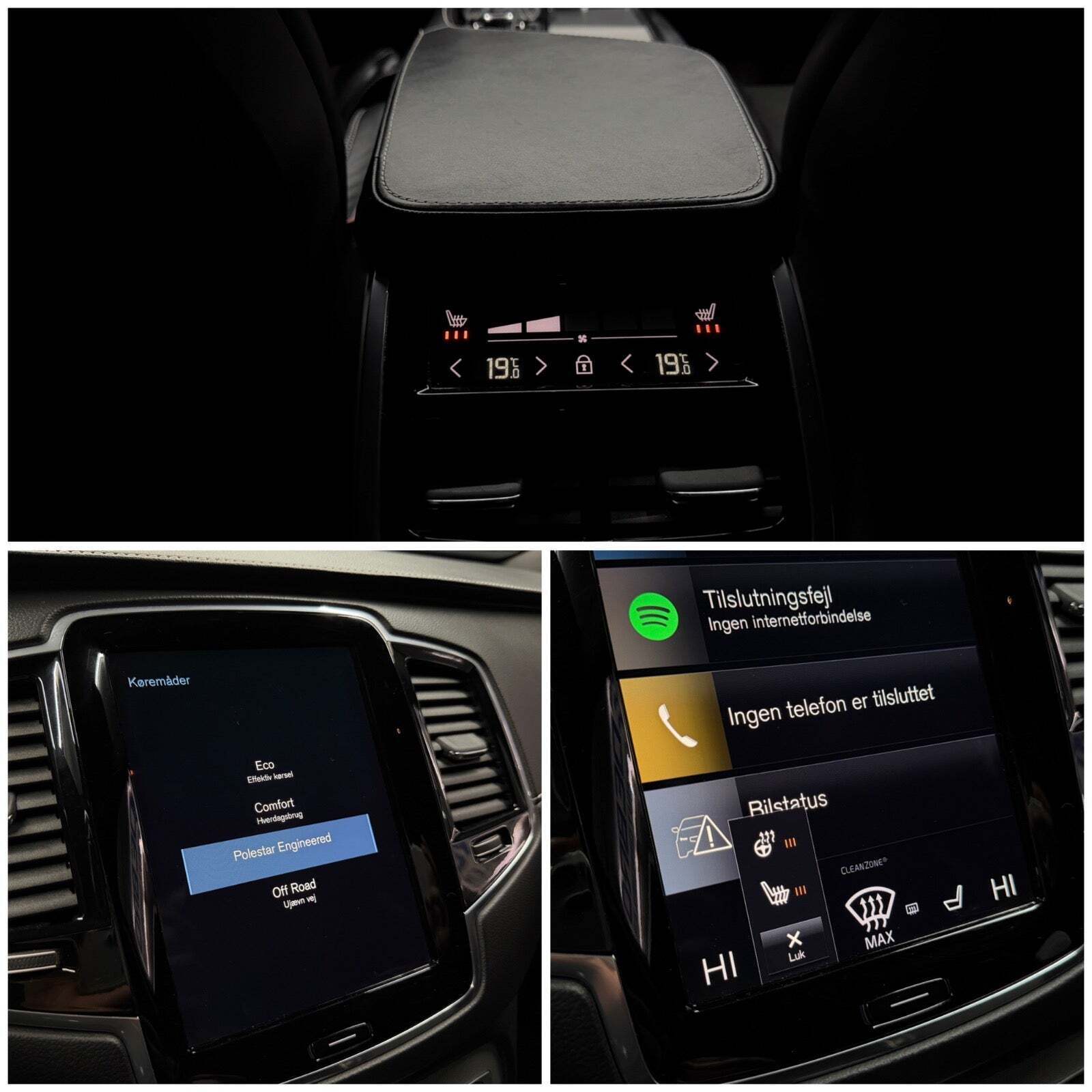 Blå Volvo XC90 fra 2019