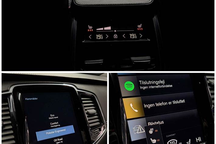 Blå Volvo XC90 fra 2019