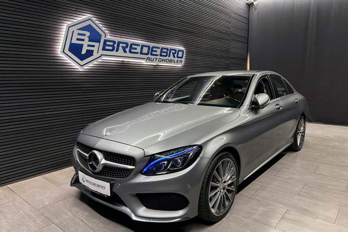 Grå Mercedes C180 fra 2014