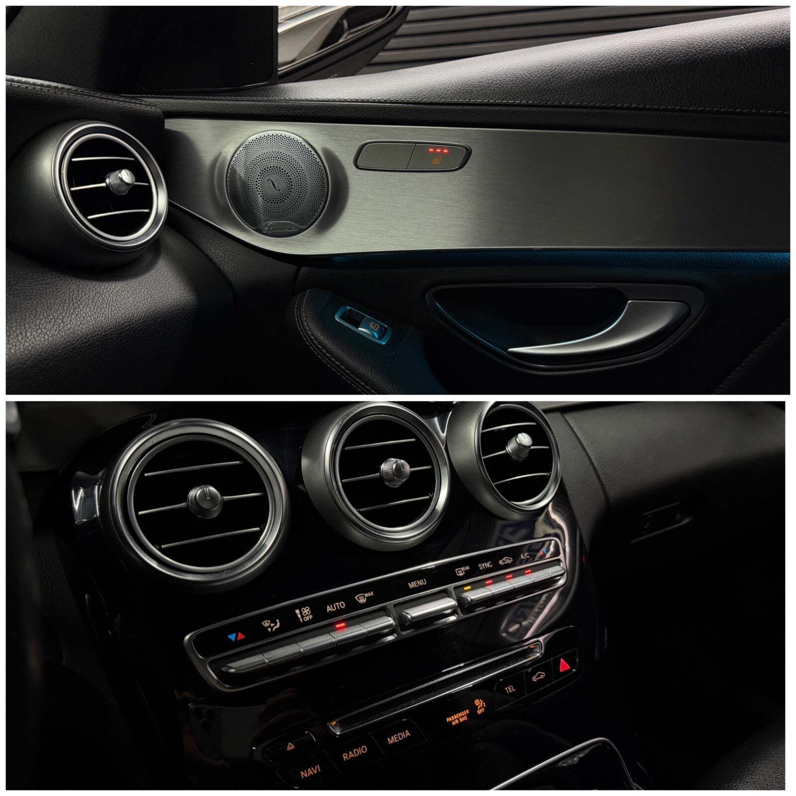 Grå Mercedes C180 fra 2014
