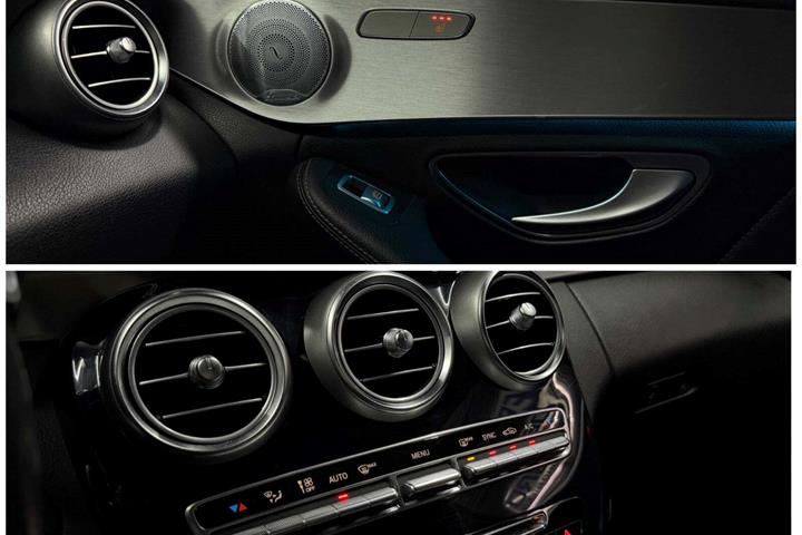 Grå Mercedes C180 fra 2014