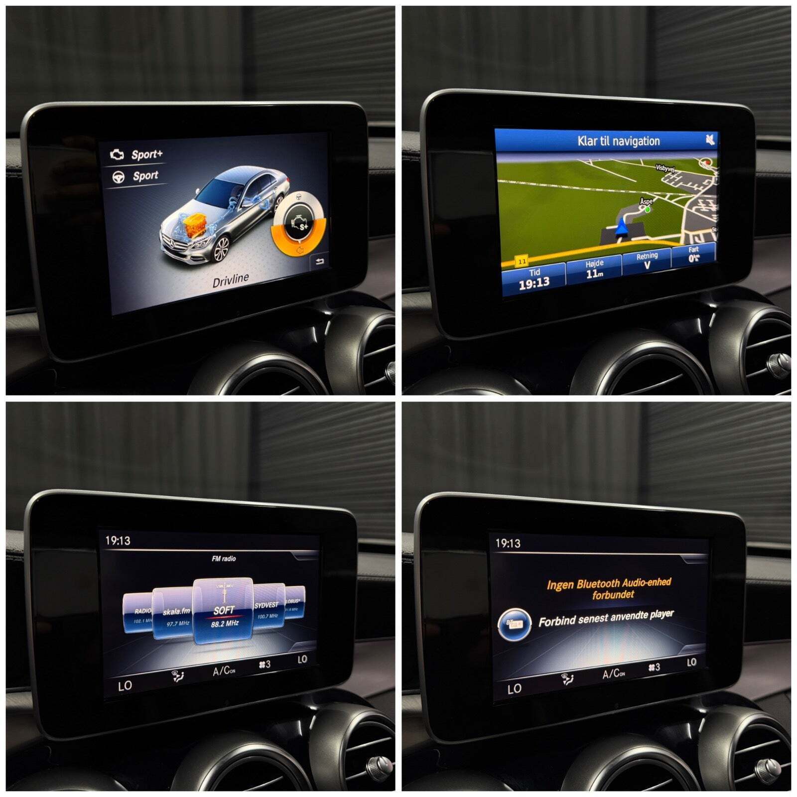 Grå Mercedes C180 fra 2014