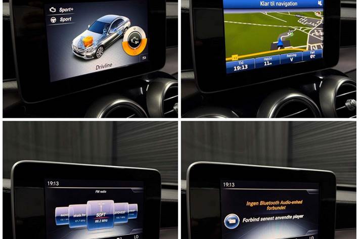 Grå Mercedes C180 fra 2014