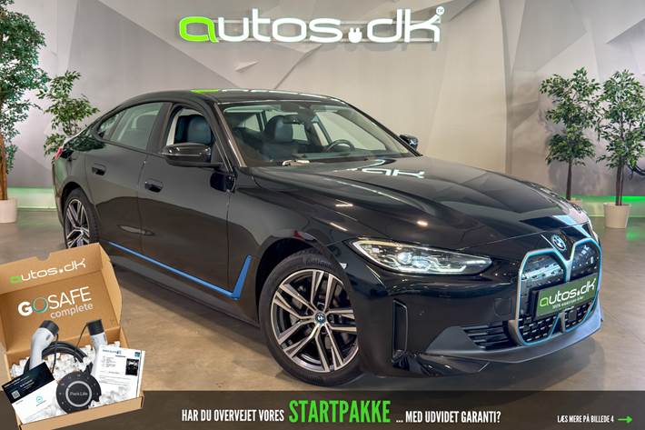 Sort BMW i4 fra 2022 set udefra