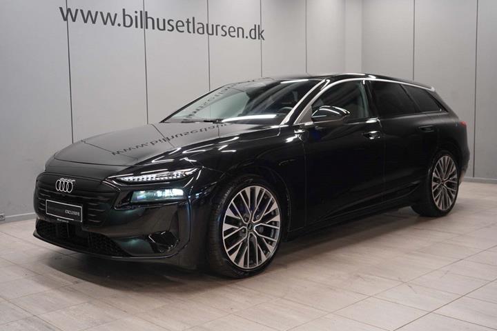 Sort Audi A6 e-tron fra 2025 set udefra