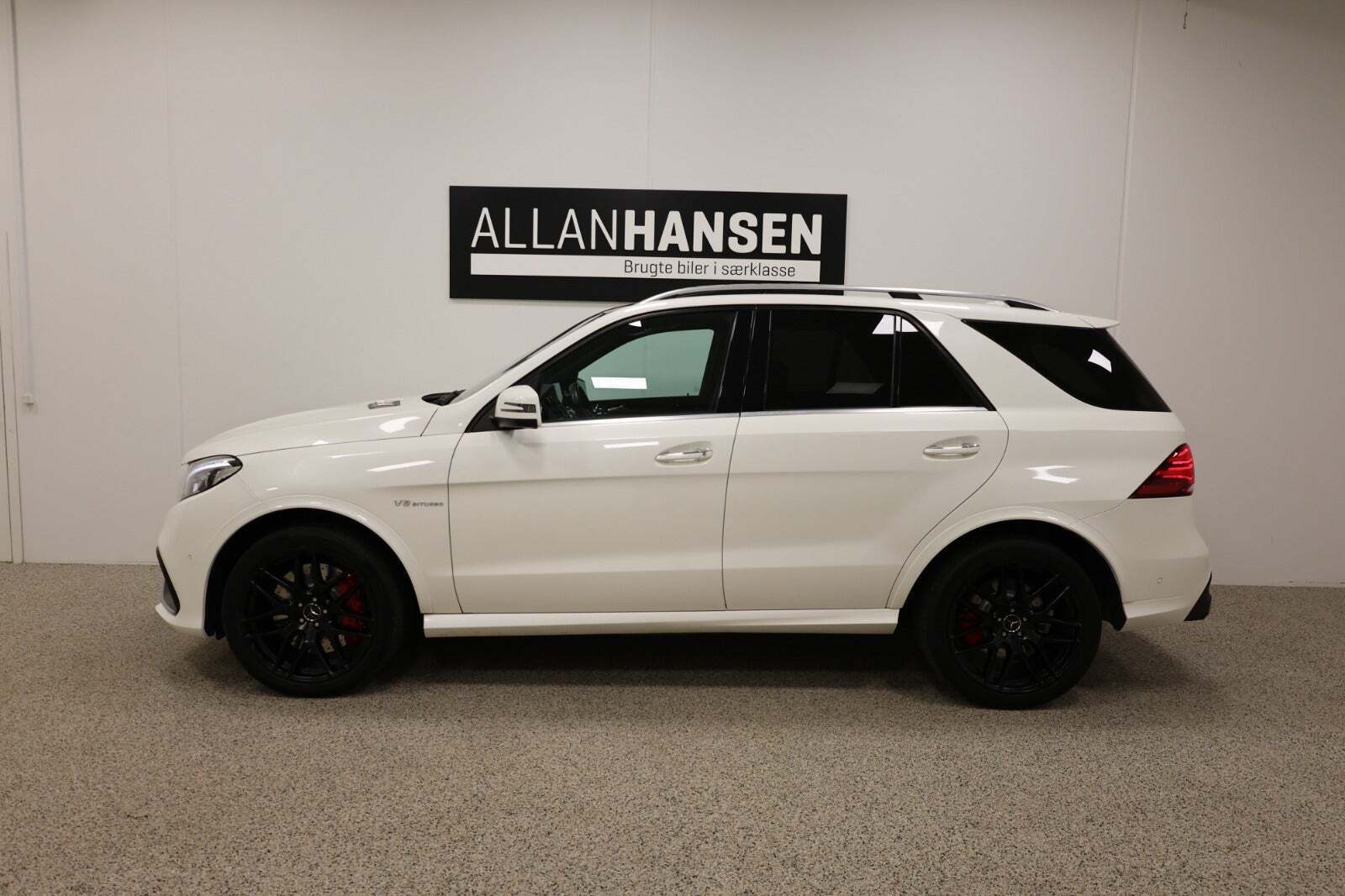 Hvid Mercedes GLE63 fra 2016