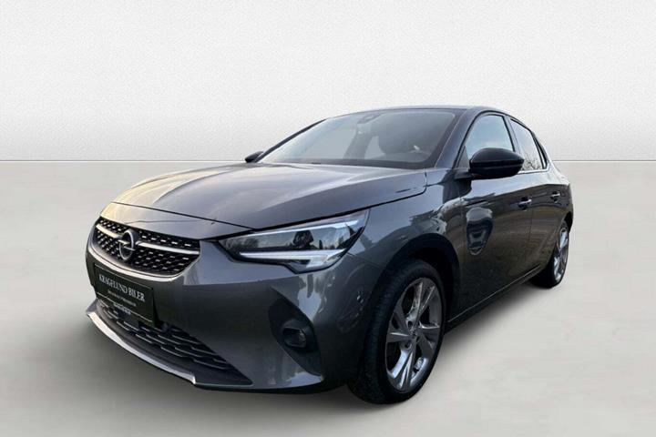 Grøn Opel Corsa fra 2020 set udefra