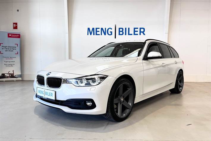 Hvid BMW 320d fra 2017