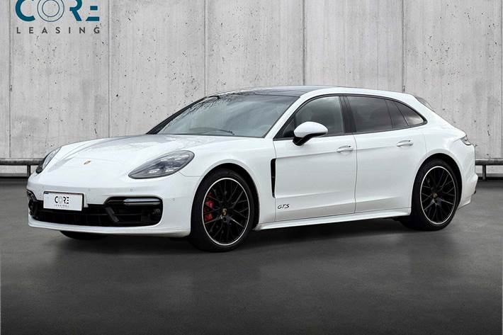 Hvid Porsche Panamera GTS fra 2020