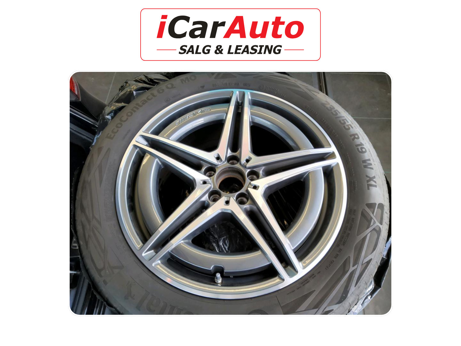 Sort Mercedes EQC400 fra 2023