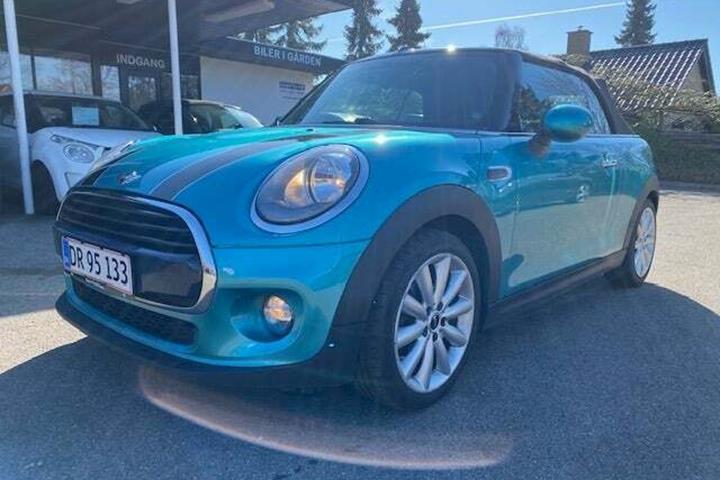 Turquoise Mini Cooper fra 2018