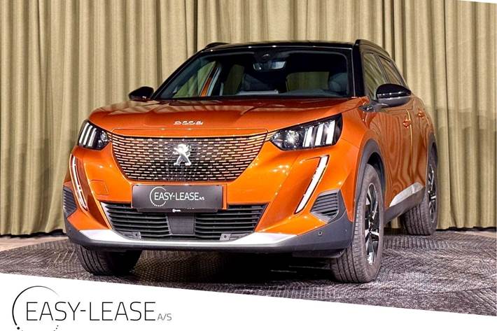 Orange Peugeot e-2008 fra 2023