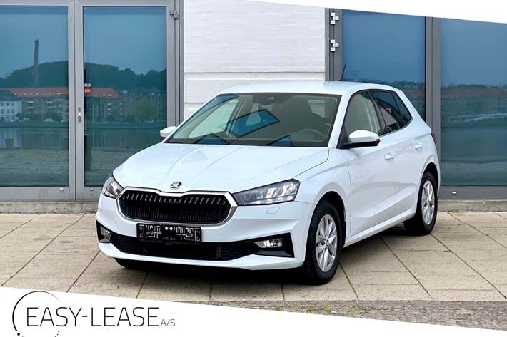 Hvid Skoda Fabia fra 2024