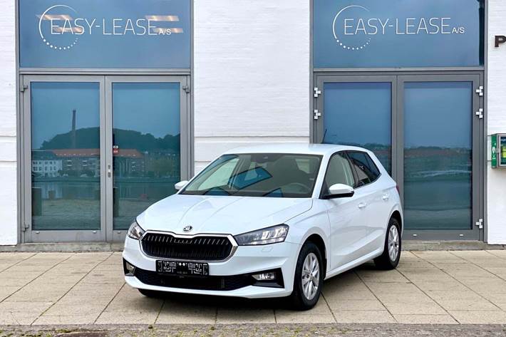 Hvid Skoda Fabia fra 2024