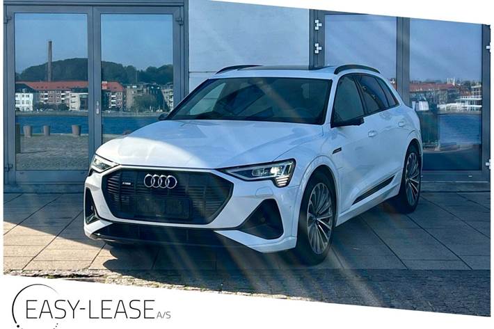 Hvid Audi e-tron fra 2020