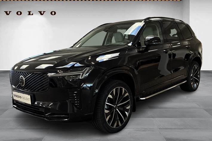 Sort Volvo XC90 fra 2025 set udefra