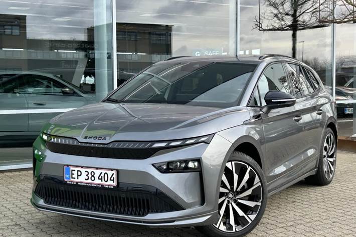 Grå Skoda Enyaq fra 2026