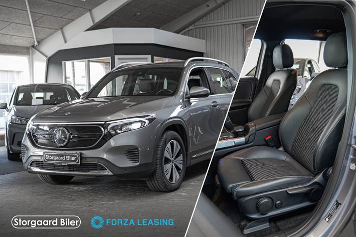 Grå Mercedes EQB300 fra 2022