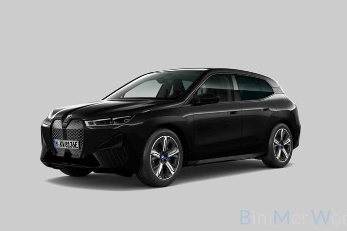 Sort BMW iX fra 2024 set udefra