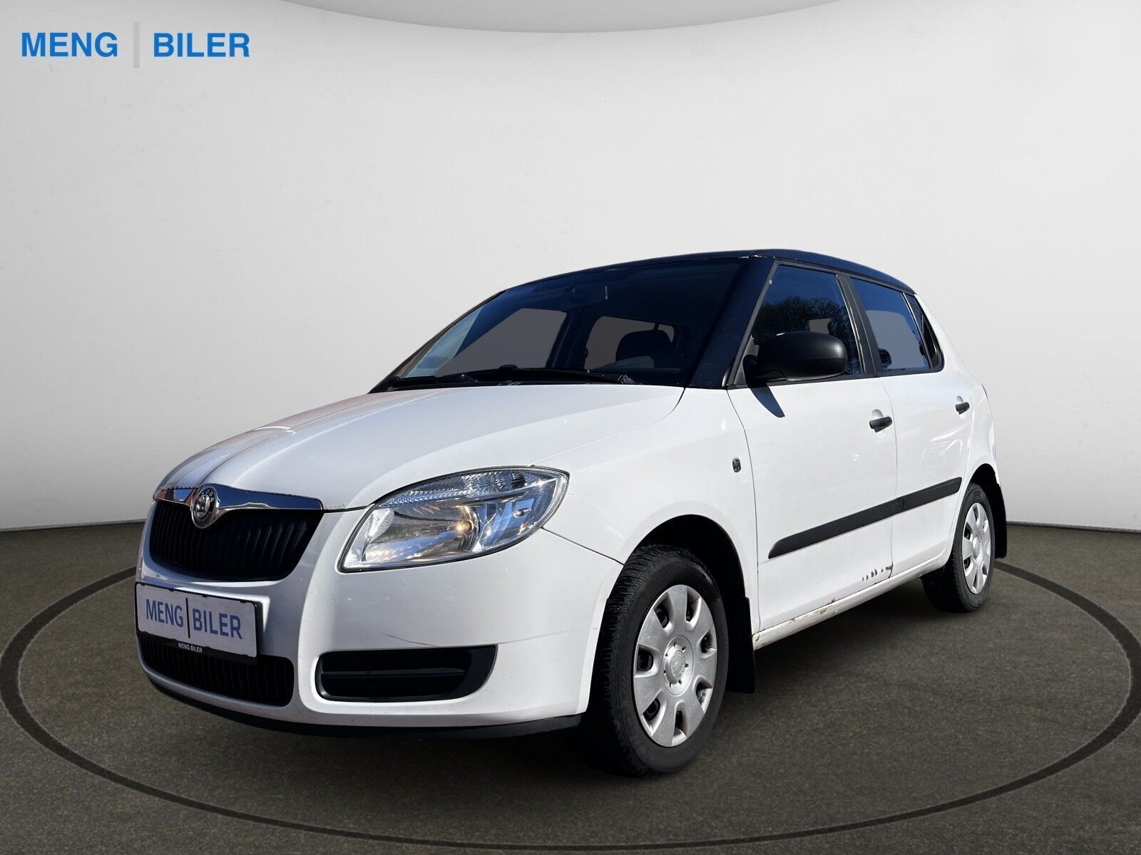 Hvid Skoda Fabia fra 2008