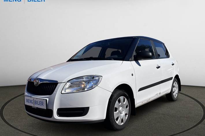 Hvid Skoda Fabia fra 2008