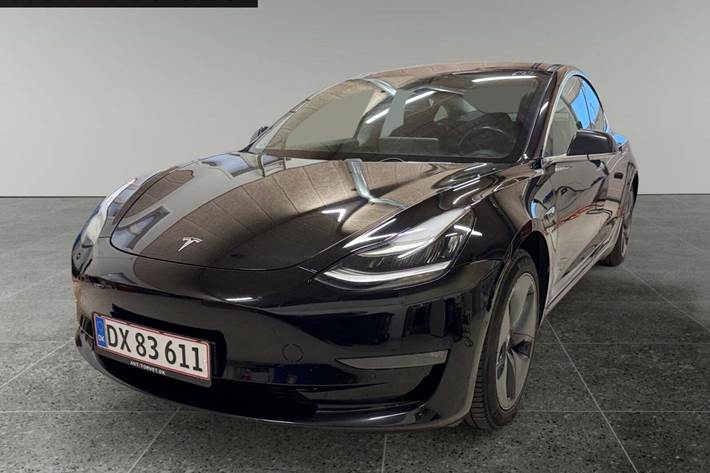 Sort Tesla Model 3 fra 2019